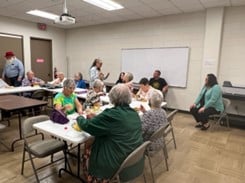 Senior Volunteers who manage the Courthouse Welcome Desk meet quarterly to better serve Columbia County.